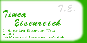 timea eisenreich business card