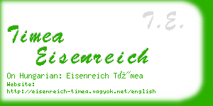 timea eisenreich business card